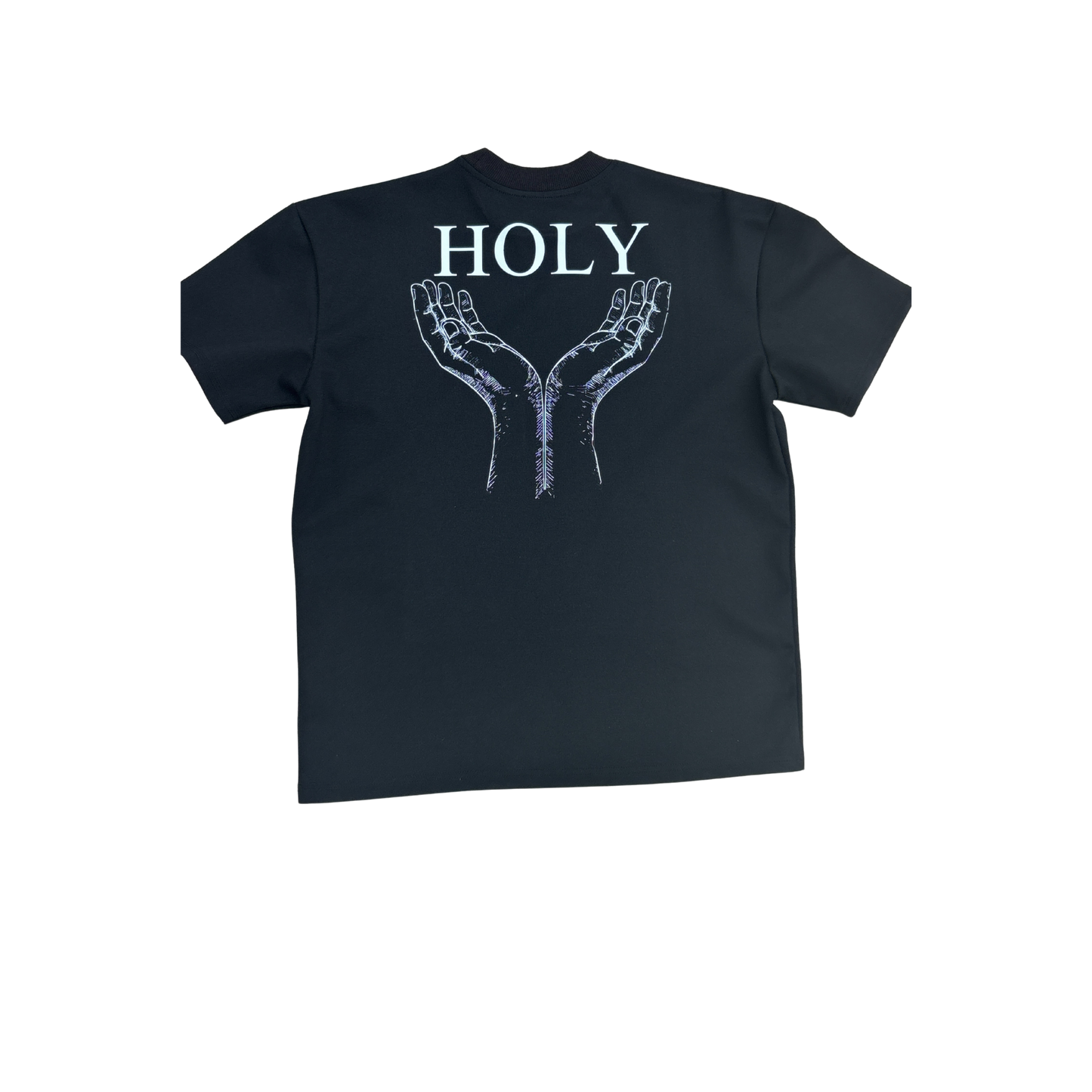 Luxury Black Holy Hand Shirt