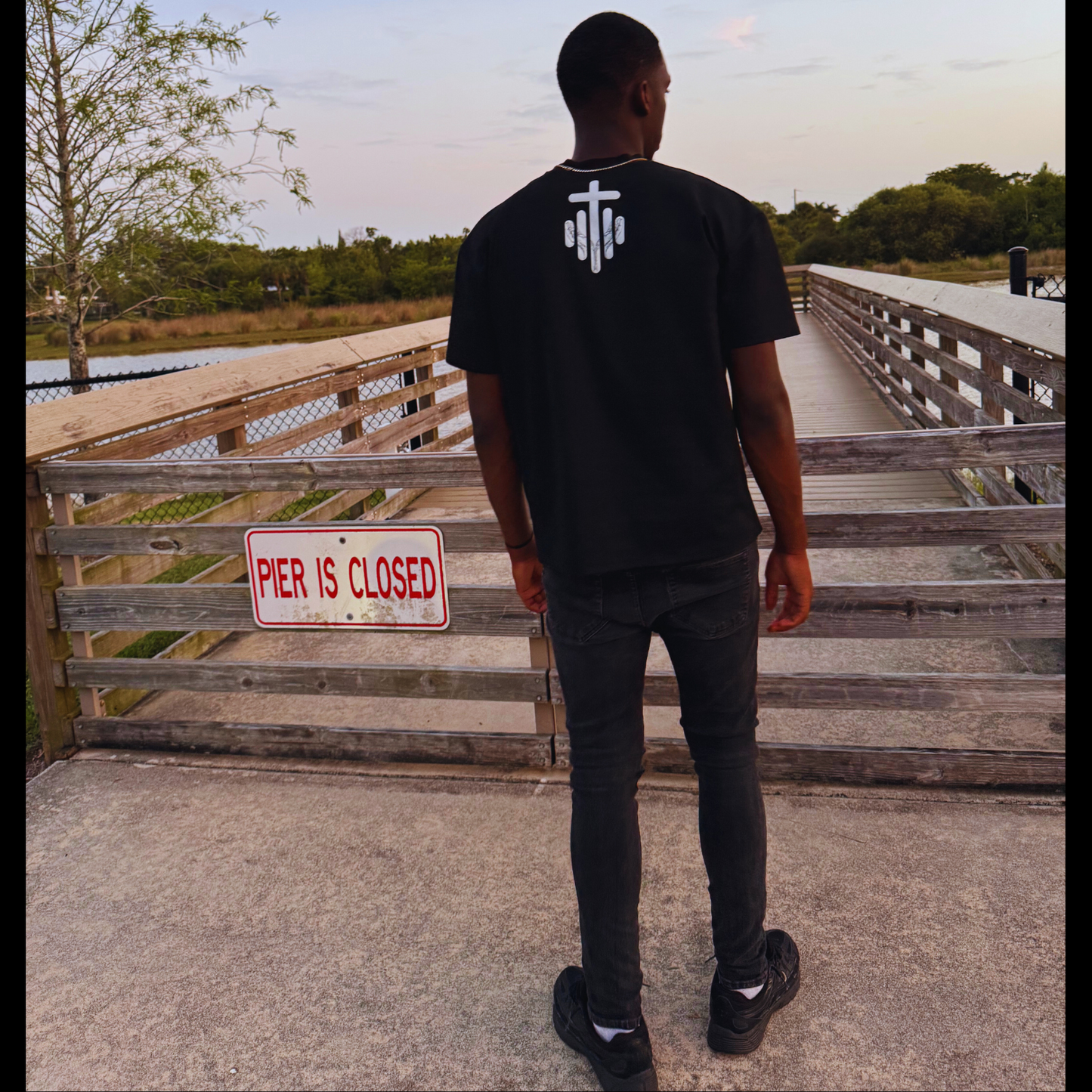 Men's Luxury Traditional Holy Cross Black Shirt
