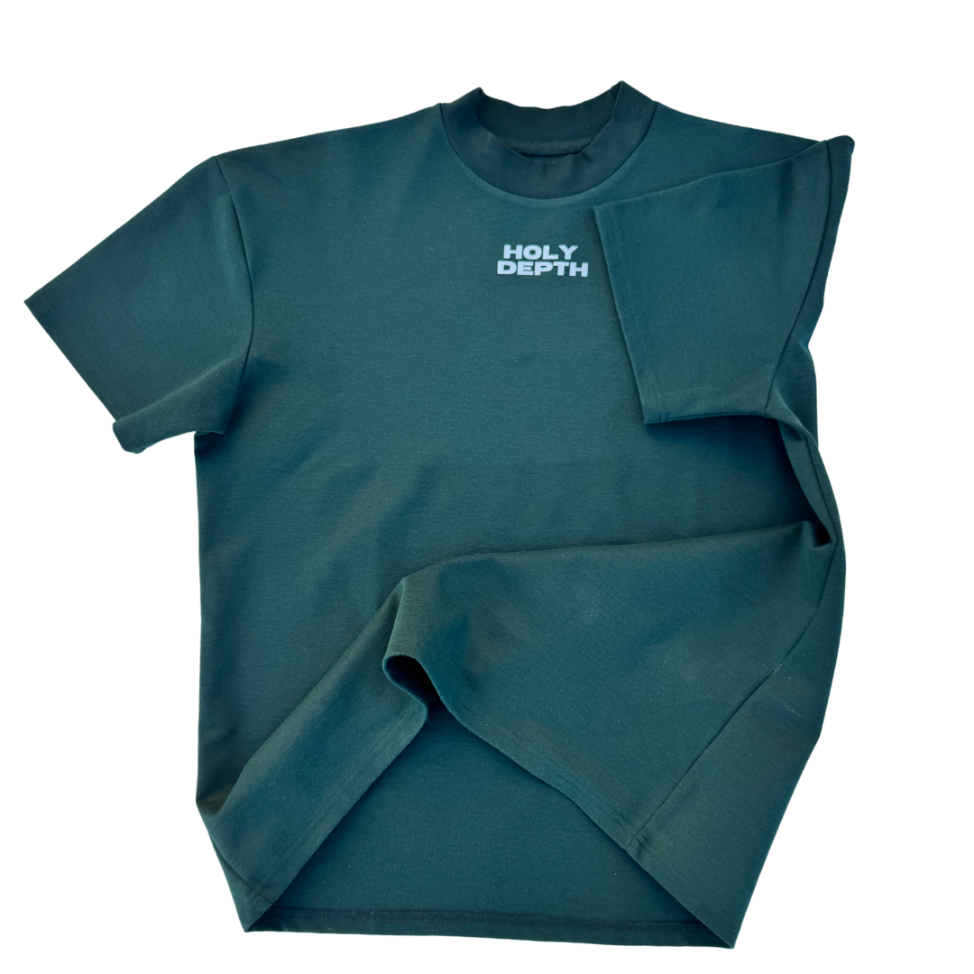 Men's Luxury Traditional Holy Cross Green Shirt