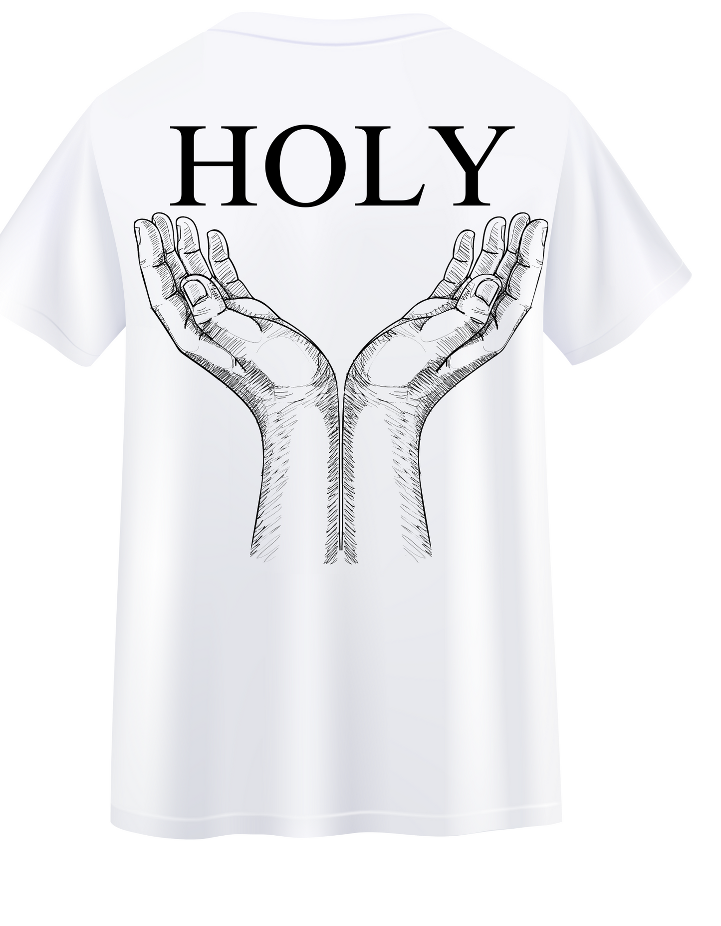 Luxury Black Holy Hand Shirt